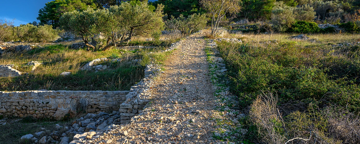 Staza uz suhozid na poluotoku Gradina